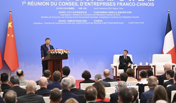 习近平出席中法企业家委员会第七次会议闭幕式并致辞